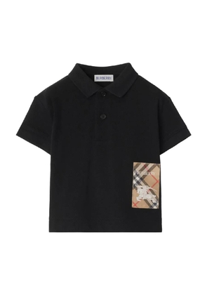 Burberry Boys EDK Vintage Check Pattern Polo Shirt