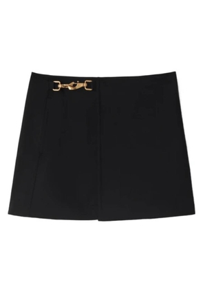 Burberry Horse Clip Mini Wool Skirt