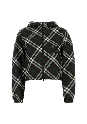Burberry Reversible Cropped Check Jacket