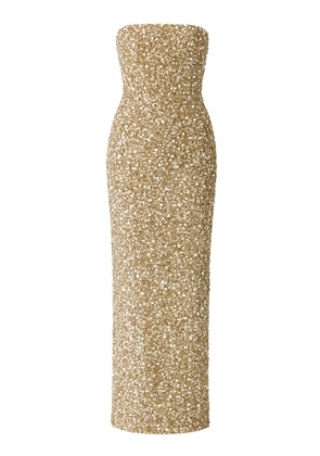 The New Arrivals Ilkyaz Ozel Isis Nova Roma Strapless Gown - Moda Operandi