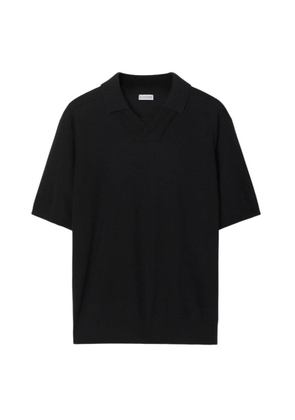 Burberry V-Neck Wool Polo Shirt
