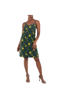 Burberry Dandelion Print Silk Dress