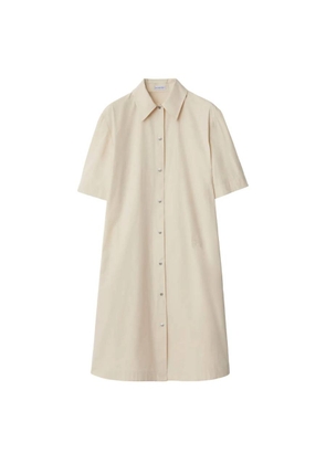 Burberry Cotton Blend Short-Sleeved Shirt Dress