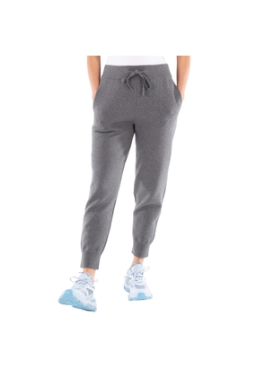 Burberry Storm Grey Melange TB Logo Knit Sweatpants
