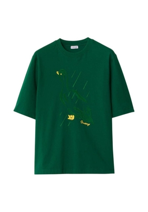 Burberry Duck Print Cotton Jersey T-Shirt