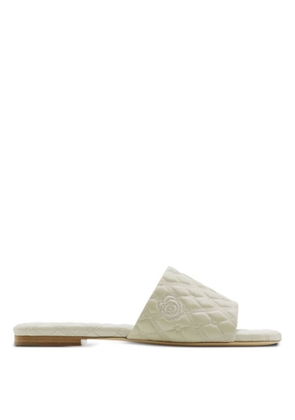 Burberry Logo Embossed Quilted Leather Sandals