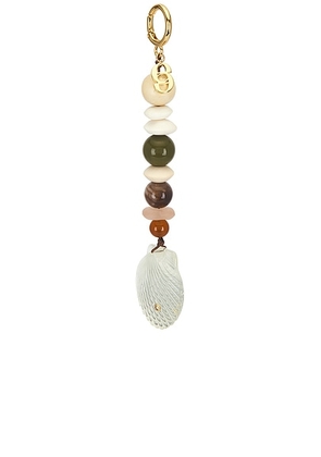 Eliou Tarsila Bag Charm in Multi - Natural,Metallic Gold. Size all.