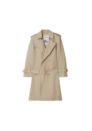 Burberry Long Tricotine Trench Coat