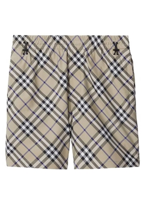 Burberry EKD Embroidered Check Shorts