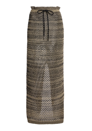 KALLMEYER Regina Striped Cotton-Blend Maxi Skirt - Moda Operandi