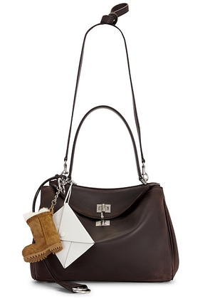 Balenciaga Rodeo Small Top Handle Bag in Espresso - Chocolate. Size all.
