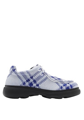 Burberry Creeper Ekd Check Print Derby Shoes