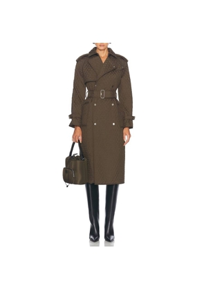 Burberry Long Quilted Trench Coat