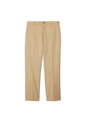 Burberry EKD Logo Cotton Tailored Trousers