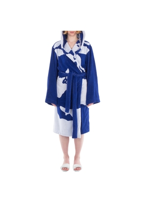 Burberry Equestrian Knight-Print Robe