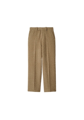 Burberry Linen Wool Blend Tailored Trousers