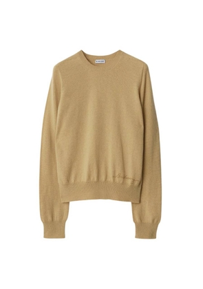 Burberry Embroidered Logo Cashmere Sweater