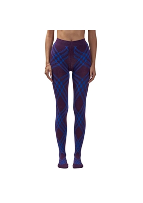 Burberry Checked Wool-Blend Tights