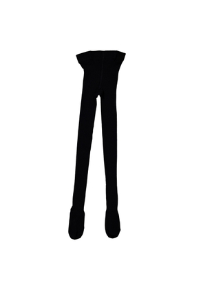 Burberry Black Ribbed Wool Blend Tights