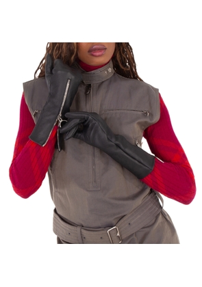 Burberry Leather Zip Gloves