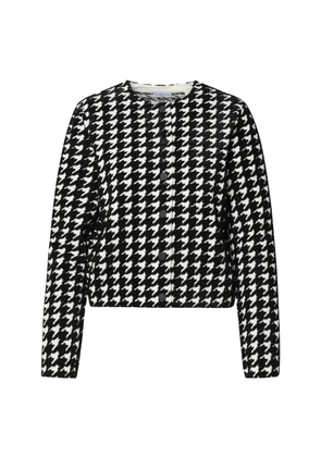 Burberry Houndstooth Pattern Cardigan