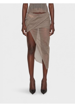 Skirt RICK OWENS Woman color Grey
