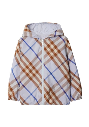 Burberry Kids Check Reversible Hooded Jacket