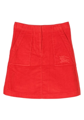 Burberry Kids Ava EKD Embroidered Corduroy Skirt