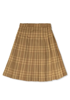Burberry Kids Estelle Check Wool Skirt
