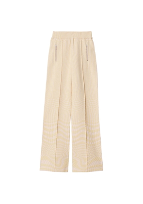 Burberry Houndstooth Jacquard Wool-Blend Trousers