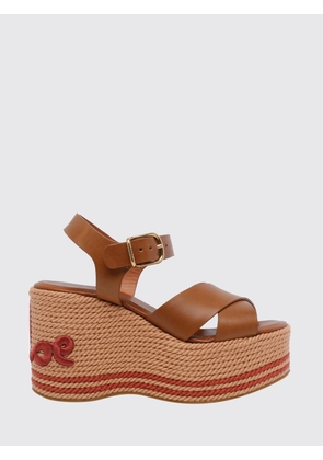 CHLOÉ Heeled Sandal Woman color Brown
