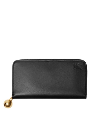 Burberry EKD Leather Zip-Around Wallet