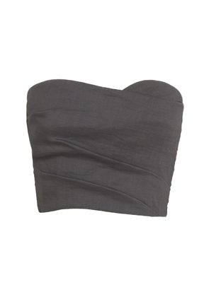 Cortana Brenna Strapless Hemp-Blend Top - Moda Operandi