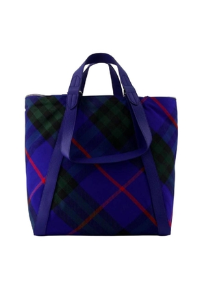 Burberry Check Print Adjustable Shoulder Straps Tote Bag