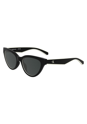 Calvin Klein Grey Cat Eye Ladies Sunglasses CKJ25301S 001 47
