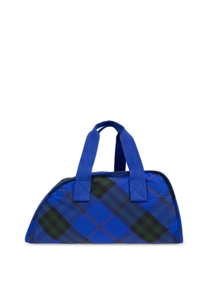 Burberry Medium Shield Check Pattern Duffle Bag