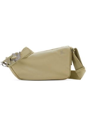 Burbery Calf Leather Shield Crossbody Bag