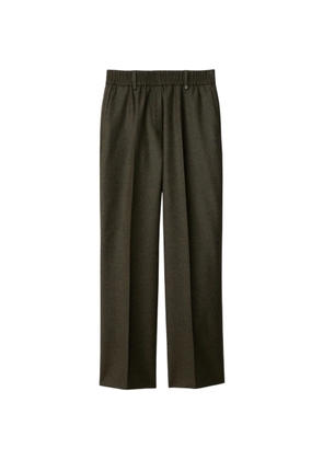 Burberry Elastic-Waist Wool Trousers, Brand Size 4 (US Size 2)