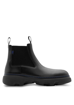 Burberry Round Toe Creeper Leather Boots, Brand Size 40 ( US Size 7 )