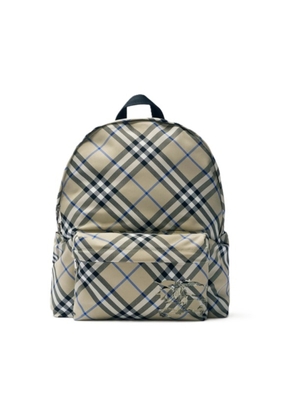 Burberry Mens Check Equestrian Knight Applique Backpack