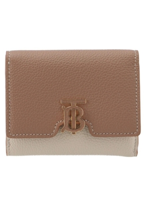 Burberry Ladies Grainy Leather TB Tri-Tone Compact Wallet