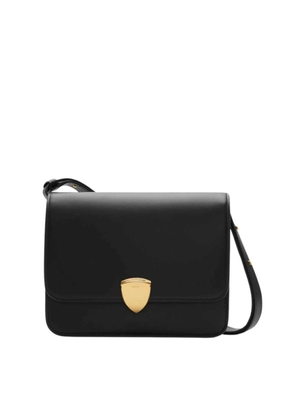 Burberry Shield-Detail Leather Crossbody Bag