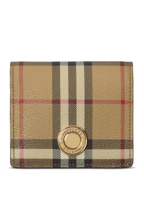 Burberry Small Check Bifold Wallet - Archive Beige