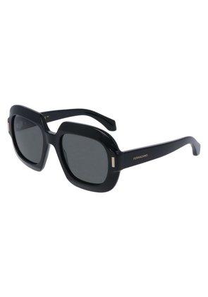 Ferragamo Grey Square Ladies Sunglasses SF2068SE 001 54