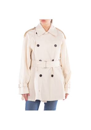 Burberry Short Belted Trench Coat, Brand Size 12 ( US Size 10 )