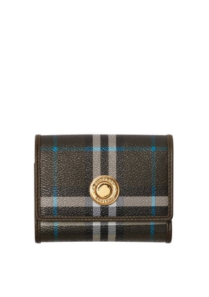 Burberry Small Check Pattern Folding Wallet