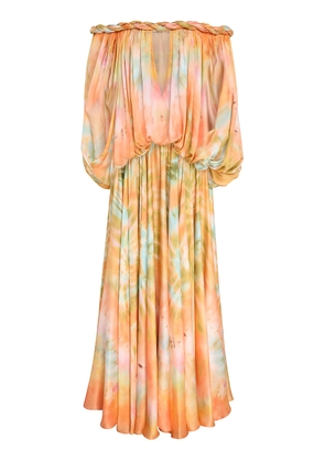 Zimmermann Luna Twist-Detailed Silk Gown - Moda Operandi