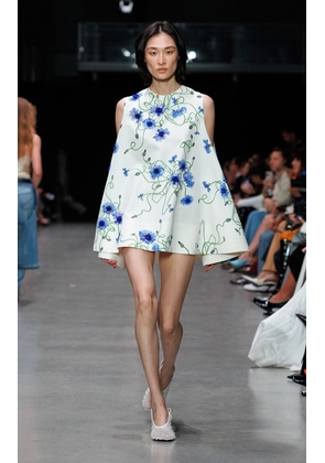 Stella McCartney Floral Cotton Mini Dress - Moda Operandi