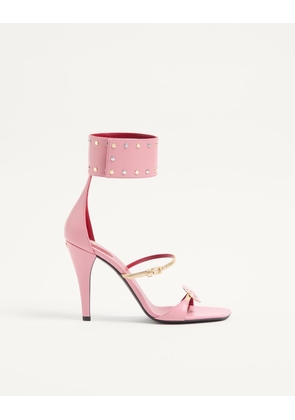 Valentino Garavani Kidskin Cuffie Sandal 100mm Woman PINK 36
