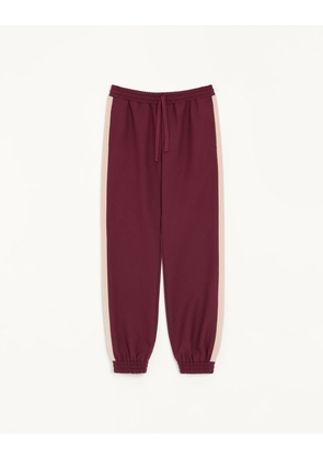 Valentino Valentino Nylon Trousers With Vgold Man MAROON L